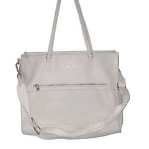 Steve Madden Logo Strap Extra Large Grey Shoulder Crossbody Messenger Bag Tote